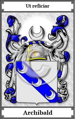 Archibald Family Crest Download (JPG)  Book Plated - 150 DPI