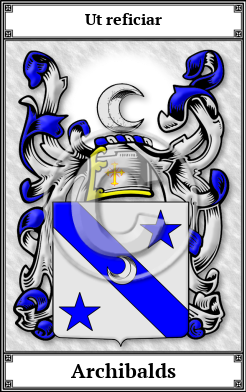 Archibalds Family Crest Download (JPG)  Book Plated - 150 DPI