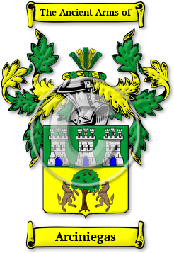 Arciniegas Family Crest Download (JPG) Legacy Series - 600 DPI