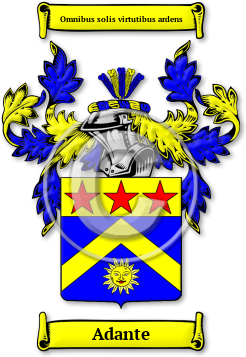 Adante Family Crest Download (JPG) Legacy Series - 600 DPI