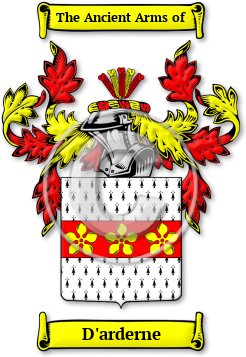 D'arderne Family Crest Download (jpg) Legacy Series - 150 DPI