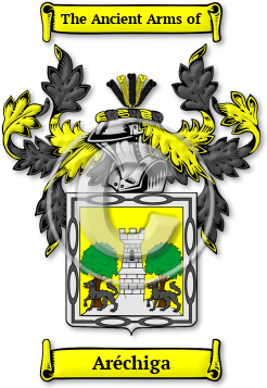 Aréchiga Family Crest Download (JPG) Legacy Series - 600 DPI