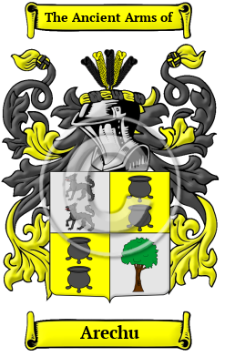 Arechu Family Crest Download (JPG) Heritage Series - 300 DPI