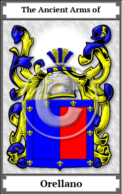 Orellano Family Crest Download (JPG) Book Plated - 600 DPI