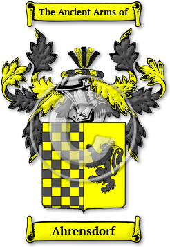 Ahrensdorf Family Crest Download (jpg) Legacy Series - 150 DPI