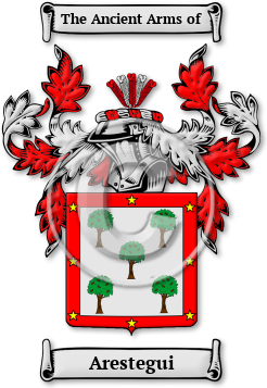 Arestegui Family Crest Download (jpg) Legacy Series - 150 DPI