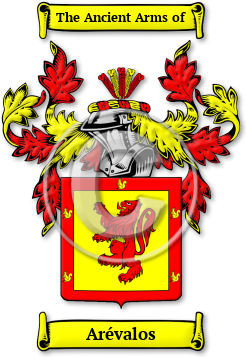 Arévalos Family Crest Download (jpg) Legacy Series - 150 DPI