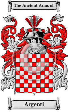 Argenti Family Crest/Coat of Arms