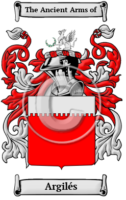 Argilés Family Crest Download (JPG) Heritage Series - 300 DPI