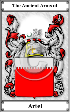 Artel Family Crest Download (JPG)  Book Plated - 150 DPI