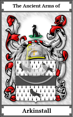 Arkinstall Family Crest Download (JPG)  Book Plated - 150 DPI