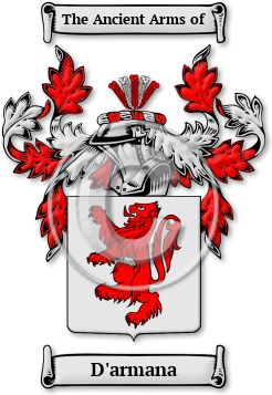 D'armana Family Crest Download (jpg) Legacy Series - 150 DPI