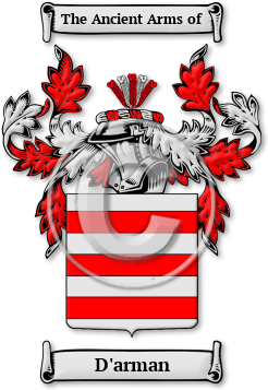 D'arman Family Crest Download (jpg) Legacy Series - 150 DPI
