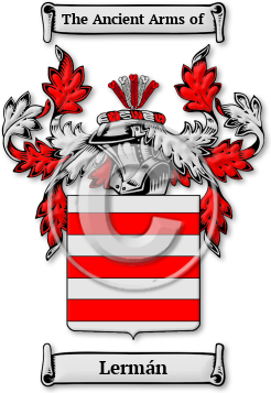 Lermán Family Crest Download (jpg) Legacy Series - 150 DPI