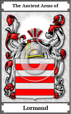 Lormand Family Crest Download (JPG) Book Plated - 600 DPI