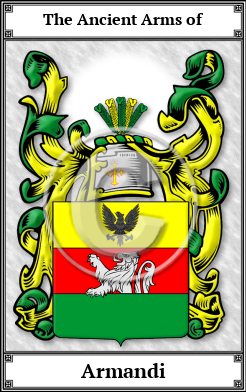 Armandi Family Crest Download (JPG) Book Plated - 600 DPI