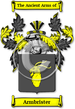 Armbrister Family Crest Download (jpg) Legacy Series - 150 DPI