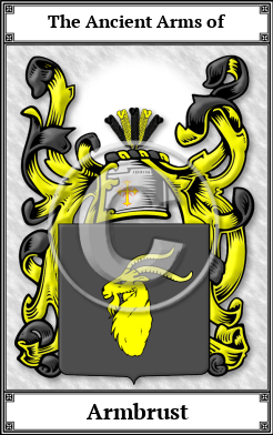 Armbrust Family Crest Download (JPG)  Book Plated - 150 DPI