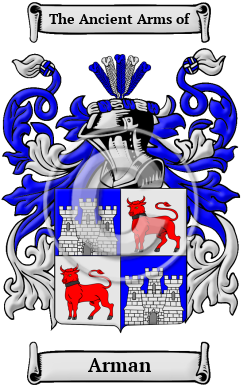 Arman Family Crest Download (JPG) Heritage Series - 600 DPI