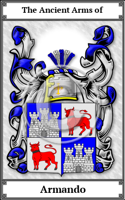 Armando Family Crest Download (JPG)  Book Plated - 150 DPI