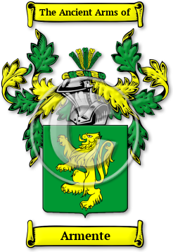Armente Family Crest Download (jpg) Legacy Series - 150 DPI