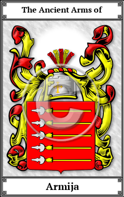 Armija Family Crest Download (JPG)  Book Plated - 150 DPI