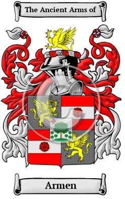 Armen Family Crest Download (JPG) Heritage Series - 600 DPI