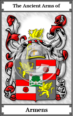 Armens Family Crest Download (JPG) Book Plated - 600 DPI