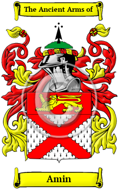 Amin Family Crest/Coat of Arms