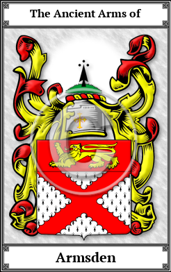 Armsden Family Crest Download (JPG)  Book Plated - 150 DPI