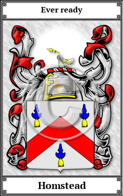 Homstead Family Crest Download (JPG) Book Plated - 600 DPI