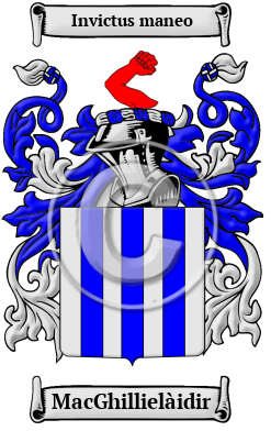MacGhillielàidir Family Crest/Coat of Arms
