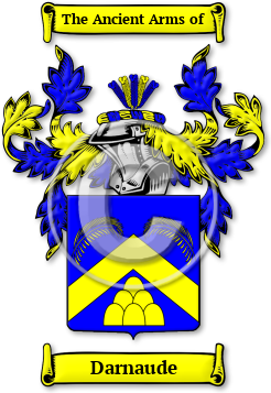 Darnaude Family Crest Download (jpg) Legacy Series - 150 DPI