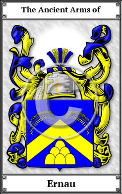 Ernau Family Crest Download (JPG)  Book Plated - 150 DPI
