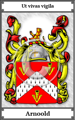 Arnoold Family Crest Download (JPG)  Book Plated - 150 DPI