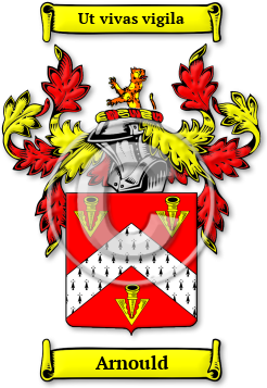 Arnould Family Crest Download (jpg) Legacy Series - 150 DPI