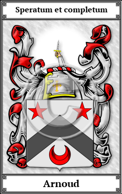 Arnoud Family Crest Download (JPG)  Book Plated - 150 DPI