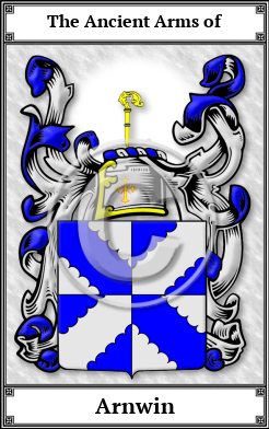 Arnwin Family Crest Download (JPG) Book Plated - 600 DPI