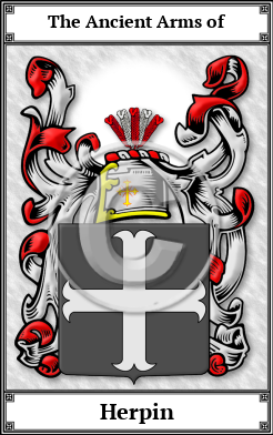 Herpin Family Crest Download (JPG) Book Plated - 600 DPI