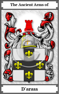 D'arass Family Crest Download (JPG) Book Plated - 600 DPI