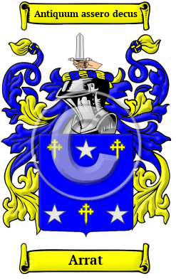 Arrat Family Crest/Coat of Arms