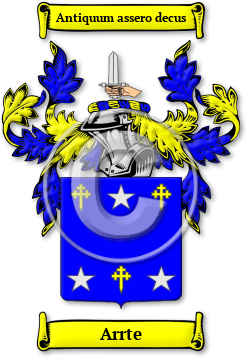 Arrte Family Crest Download (JPG) Legacy Series - 600 DPI