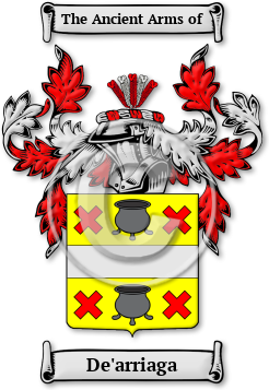 De'arriaga Family Crest Download (jpg) Legacy Series - 150 DPI