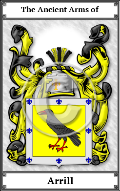 Arrill Family Crest Download (JPG) Book Plated - 600 DPI