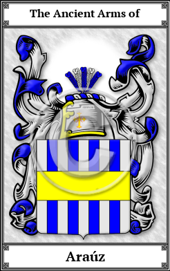 Araúz Family Crest Download (JPG)  Book Plated - 150 DPI