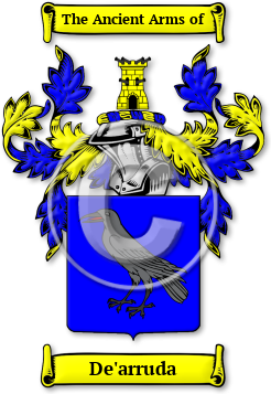 De'arruda Family Crest Download (jpg) Legacy Series - 150 DPI