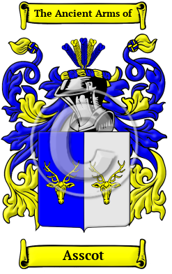 Asscot Family Crest Download (jpg) Heritage Series - 150 DPI