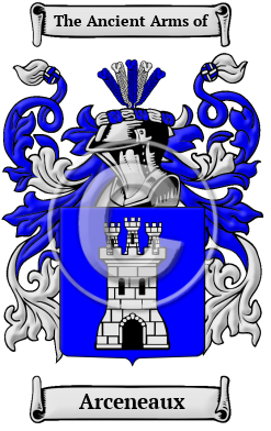 Arceneaux Family Crest/Coat of Arms