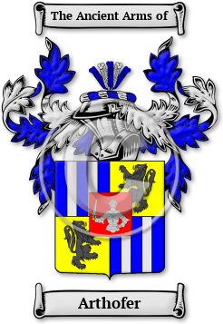 Arthofer Family Crest Download (jpg) Legacy Series - 150 DPI