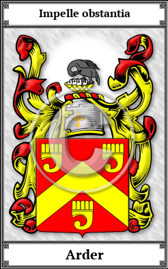 Arder Family Crest Download (JPG) Book Plated - 600 DPI